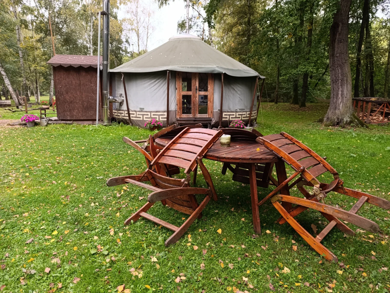 Jurta na farmě