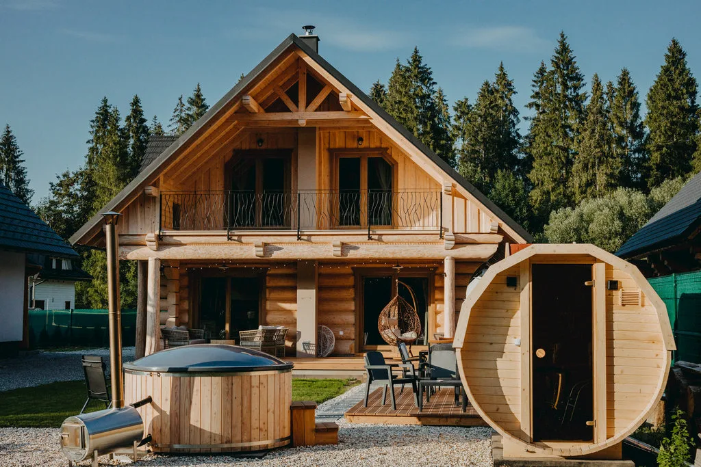 Moderný zrub s privátnym wellness — CHALÉ em Oravský Biely Potok