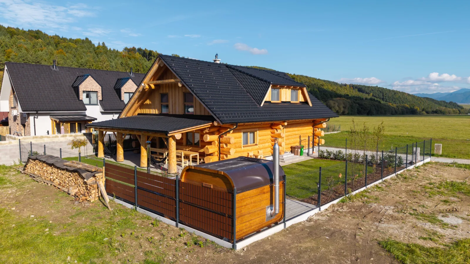 Wellness Zrub Valča — CASA IN LEGNO a Valča