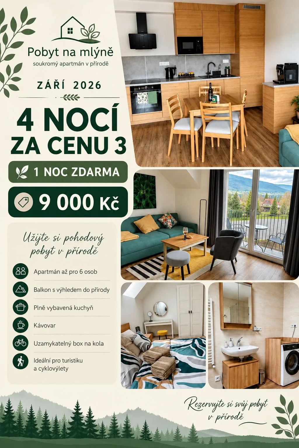 Apartmán Pobyt na Mlýně